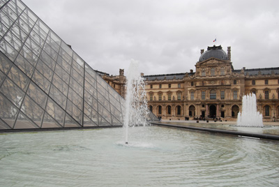 Rainy Day at the Louvre