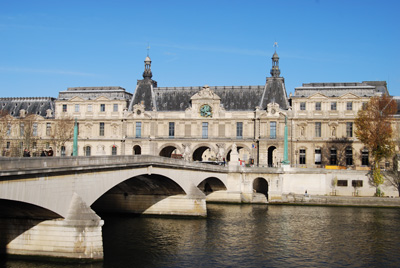 View of the Louvre from Left Bank