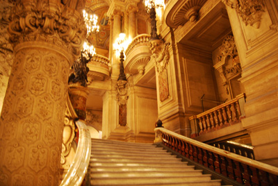 Most Beautiful Staircase in Paris-Opera Garnier